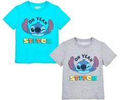 „Disney Lilo and Stitch Oh Yeah“ vaikiški trumpų rankovių marškinėliai, 4-10 metų