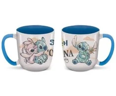 „Disney Lilo and Stitch Ohana Elite“ porcelianinis puodelis, 400 ml (14 oz), dovanų dėžutėje