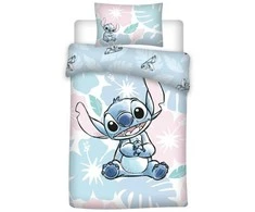 „Disney Lilo and Stitch“ pastelinių spalvų vaikiška patalynės komplektas 100–140 cm, 40–60 cm