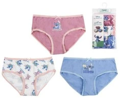Disney Lilo ir Stitch Angel vaikiški apatiniai, kelnaitės (3 vnt./pakuotė), 4-10 metų