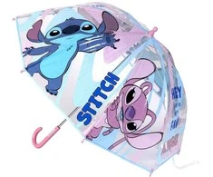 Disney Lilo ir Stitch angelas vaikiškas permatomas skėtis √ò71 cm