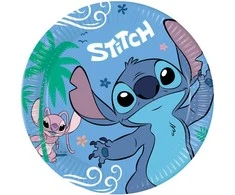 GoDan „Stitch &amp; Angel“ popierinės lėkštės, 23 cm, 8 vnt. 96794
