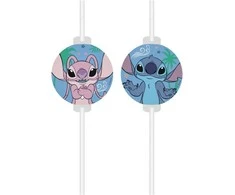 Globos Europe Bv Stitch &amp; Angel papirsugerør, 4 stk