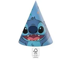 Globos Europe Bv GoDan Stitch &amp; Angel Disney Popierinės kepurės 6vnt