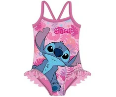 Disney Lilo ir Stitch Bliss Rožinė vaikiškas maudymosi kostiumėlis, plaukikas 3/4 metų