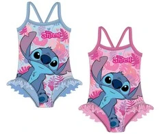 Disney Lilo ir Stitch Bliss vaikiškas maudymosi kostiumėlis, plaukikas 3-8 metų
