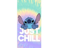 Disney Lilo ir Stitch Chill vonios rankšluostis, paplūdimio rankšluostis 70x140cm (greitai džiūstantis)