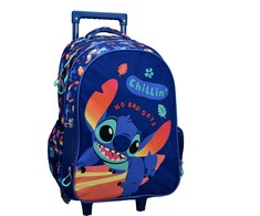 Disney Lilo ir Stitch Chillin' mokyklinis krepšys su ratukais, 46 cm