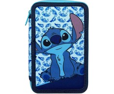 Disney Lilo ir Stitch Happy pieštukų dėklas, užpildytas 3 lygiais