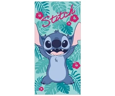 Disney Lilo ir Stitch Happy vonios rankšluostis, paplūdimio rankšluostis 70x140cm (greitai džiūstantis)