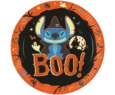 Disney Lilo ir Stitch Helovino popierinės lėkštės, 8 vnt., 23 cm, FSC