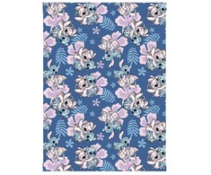 Disney Lilo ir Stitch Hibiscus koralų flisinis pledas 110x150cm