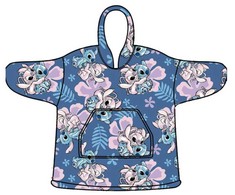 Disney Lilo ir Stitch Hibiscus pliušinis polarinis apklotas suaugusiems, pončas