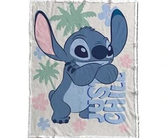 Disney Stitch coral sherpa blanket 130x170cm