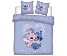 Disney Lilo ir Stitch Love dvigulė antklodės užvalkalas 240–220 cm, 65 x 65 cm