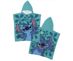 Disney Lilo ir Stitch Mažųjų Išdaigų Paplūdimio Rankšluostis Pončas 55x110 cm (Greitai Džiūstantis)