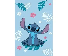 Koc polarowy 100x150 Lilo and Stitch mėlyna JF24