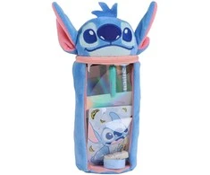 Disney Lilo ir Stitch mėlynas pliušinis pieštukų dėklas