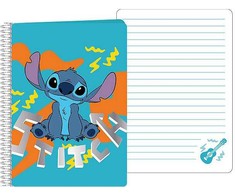 Disney Lilo ir Stitch mėlynas spiralinis sąsiuvinis A5