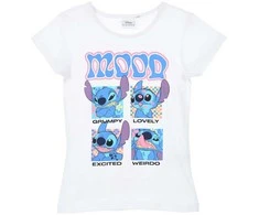 Disney Lilo ir Stitch Nuotaikos vaikiški trumpi marškinėliai, 3-8 metų