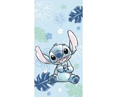 Rankšluostis Blue Mėlyna Ręcznik plażowy 70x140 Lilo and Stitch Ohana Mėlyna mėlyna dziecięcy bawełniany Kids25