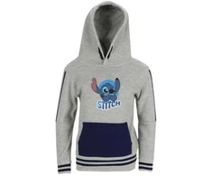 Disney Lilo ir Stitch pilkas Chill vaikiškas džemperis su gobtuvu 2-8 metų amžiaus / 92-128 cm