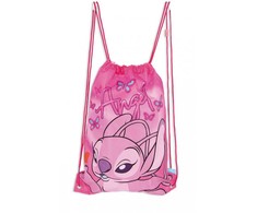 Disney Lilo ir Stitch Rožinė Angel sportinis krepšys, sportinis krepšys 44 cm