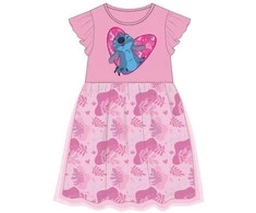 Disney Lilo ir Stitch Rožinė Leaf vaikiška vasarinė suknelė 2-6 metų vaikams