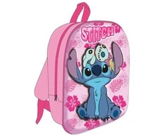 Disney Lilo ir Stitch Rožinė Mischief 3D kuprinė, krepšys 30 cm
