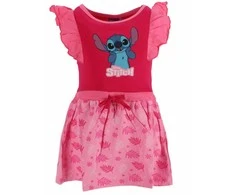 Disney Lilo ir Stitch rožinė vaikiška vasarinė suknelė 3-8 metų vaikams