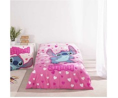 Disney Lilo ir Stitch rožinės širdelės formos patalynės užvalkalas 140–200 cm, 65 x 65 cm