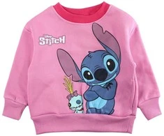 Disney Lilo ir Stitch rožinis vaikiškas megztinis 2-8 metų / 92-128 cm
