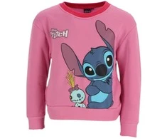 Disney Lilo ir Stitch rožinis vaikiškas megztinis 2-8 metų / 92-128 cm