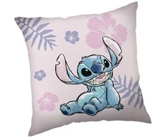 Disney Lilo ir Stitch rožinis veliūrinis pagalvėlės užvalkalas, 40x40 cm