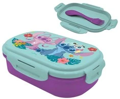 Pietų dėžutė su stalo įrankiu vaikams Kids Euroswan „Lilo &amp; Stitch“