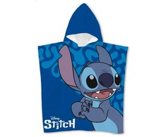 Disney Lilo ir Stitch Šaunus paplūdimio rankšluostis pončas 55x110 cm (greitai džiūstantis)