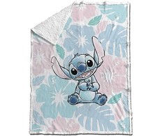 Disney Stitch coral sherpa blanket 130x170cm