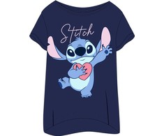 Disney Lilo ir Stitch Širdelės moteriški trumpi naktinukai XL