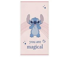 Disney Lilo ir Stitch stebuklingas vonios rankšluostis, paplūdimio rankšluostis 60x120cm