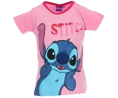 Disney Lilo ir Stitch Surprised vaikiški trumpi marškinėliai, 3-8 metų vaikams