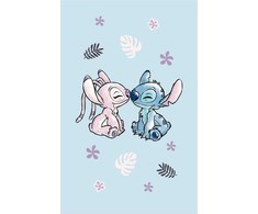 Rankšluostis Ręczniczek do przedszkola 30x50 Lilo and Stitch mėlynas dziecięcy bawełniany JF24