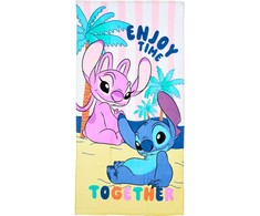 Disney Lilo ir Stitch Together vonios rankšluostis, paplūdimio rankšluostis 70x140cm