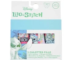 Disney Lilo ir Stitch vaikiški apatiniai, kelnaitės (3 vnt./pakuotė 5/6 metai)