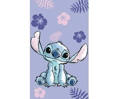 Disney Lilo ir Stitch violetinis rankšluostis, veido rankšluostis, rankšluostis 30x50cm