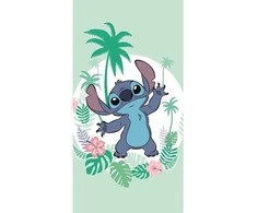 Disney Lilo ir Stitch žalias vonios rankšluostis, paplūdimio rankšluostis 70x140cm