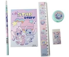 Disney Lilo ir Stitch žvaigždžių stiliaus rašymo įrankių rinkinys, 5 vnt.