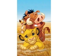 Disney Liūtas Karalius Pride Lands Trio rankšluostis, veido rankšluostis, rankšluostis 30x50 cm
