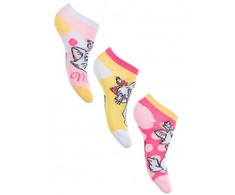 Disney Marie Dots geltonos vaikiškos kojinės be matomų matmenų 27/30