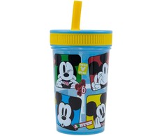 Disney Mickey Fun-Tastic silikoninis šiaudelis, 420 ml
