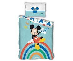 „Disney Mickey Happy“ patalynės komplektas 140–200 cm, 63–63 cm mikropluošto